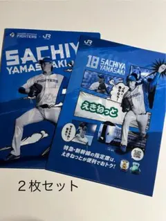 北海道日本ハムファイターズ 山崎福也 JR北海道 非売品２枚セット
