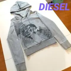 *美品【 DIESEL 】フード付きトレーナー*グレー*Sサイズ