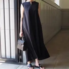 heve サイドフリル uv ドレス black