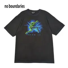 no boundaries Tシャツ 半袖 ロッカー プリント ブラック M