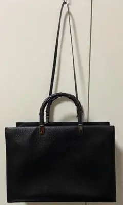 美品 GUCCI バンブー2wayショルダーハンドバッグ