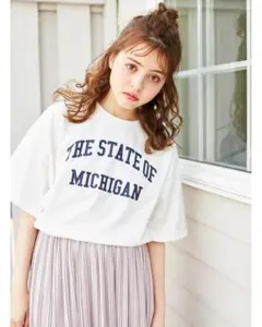 [ INGNI イング ]　カレッジTシャツ　半袖Tシャツ　Mサイズ