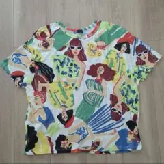 ZARA カラフルイラスト Tシャツ Mサイズ