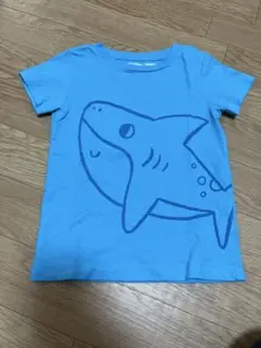 next 12〜18m/86cm サメプリント青Tシャツ