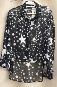 MAISON GILFY 星柄シースルーシャツ