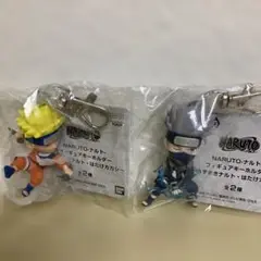 NARUTO-ナルト- フィギュアキーホルダー 全2種コンプリートナルト　カカシ