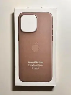 【新品】純正 iPhone 15 Pro Maxファインウーブンケース・トープ②