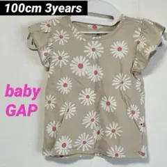 【新品未使用】babyGAPスリーブTシャツ 100cm 3years