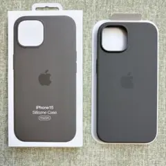 「新品未使用·純正」 Apple iPhone 15 シリコンケース グレー
