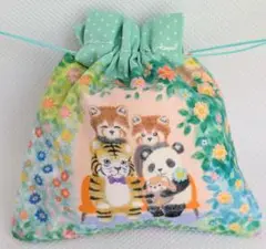 371　ユキエモン　ミニ巾着　小さな収納　パンダ