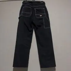 dickies黒いワークパンツ コントラストステッチ