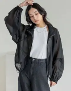 リエディ　シアーZIPブルゾン