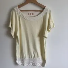 MINIMUM オフショルダー Tシャツ サイズ2 淡い黄色