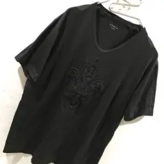 EPOCA UOMO クロスロゴ Ｔシャツ カットソー ｙ２ｋ ブラック 48