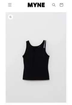 【早い者勝ち】 MYNE ASYMMETRIC BRA TOP BLACK