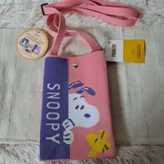 【新品タグ付き】スヌーピースマホショルダー