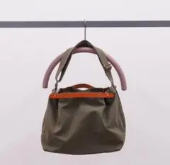 suolo カーキ キャンバス　トートバッグ　ショルダー