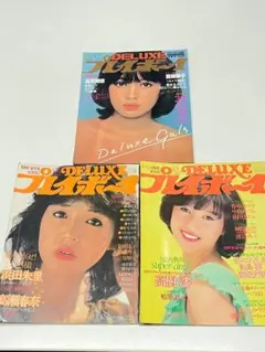 【3冊セット】「DELUXE プレイボーイ」 80年代雑誌