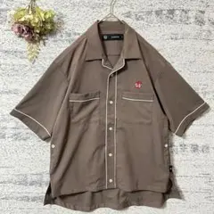 GU×アンダーカバーコラボ　オープンカラーシャツ　グレー　Sサイズ　メンズ　半袖