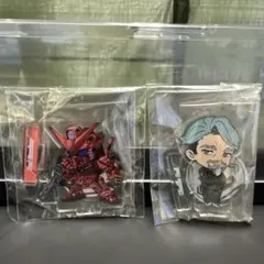 赤いガンダムとシャリアブルのアクリルスタンドセット
