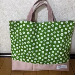 お花柄　レッスンバッグ　手提げバッグ　入学　入園　女の子
