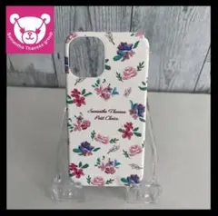 【新品】サマンサタバサSamantha iPhone12miniケース 花柄 白