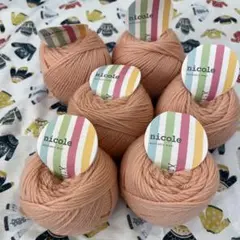 nicole ウール毛糸 40g 約81m 6玉