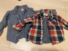 Carter'sとノーブランドのシャツセット 80サイズ