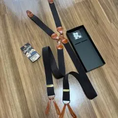 Dapper's チェック柄サスペンダー極美品