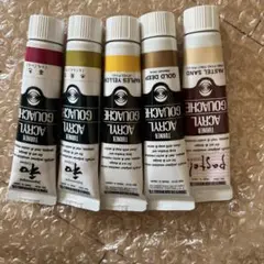 ガウチョ アクリル絵の具 5色セット