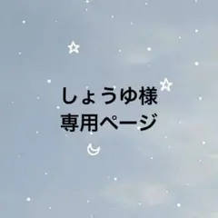 しょうゆ様　専用ページ