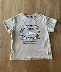 新幹線 Tシャツ 半袖 ムージョンジョン 110cm のぞみ はやぶさ こまち