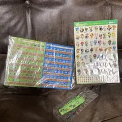 おいでよどうぶつの森　豪華3点セット　下敷き　ネックストラップ　シール　ファミ通