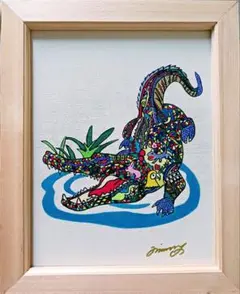 SALE(F10号)香月泰男 【あざみ】裏シール有り/肉筆/表裏にサイン有/砂画 SALE(F10号)香月泰男 【あざみ】裏シール有り/肉筆/表裏にサイン