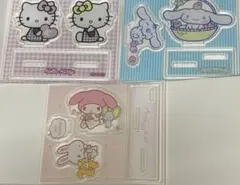 ハローキティ・マイメロディ・シナモロール アクリルスタンドセット