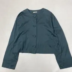 テイクオフ鎌倉 TAKE OFF コットン ストレッチ ノーカラージャケット