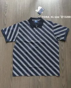 新品 FIDRA フィドラ ゴルフポロ 消臭 ストレッチ ネイビー系 XL