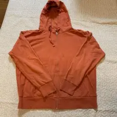 【TIME AND TRU】パーカー フード ジッパーシンプル　XL レッド