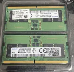 Samsung 8GB DDR5メモリ 2枚組