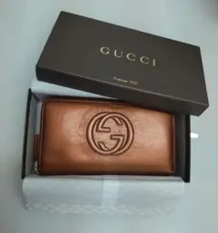 GUCCI グッチ ソーホー フリンジ ラウンドファスナー 長財布