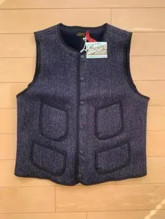 【40】フルカウント ブラウンズビーチ ベスト ネイビーブルー　美品