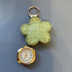 liebe 花形懐中時計 ナース時計　キーホルダー　未使用