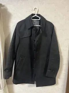 ダークグレー ステンカラーコート