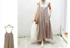 リネン レーヨン キャミワンピ マタニティ