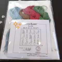✨sale✨kr-69〈ピーターラビット　ちくちくセット〉刺し子ホビーラホビーレ