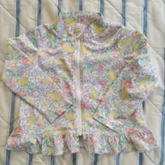 花柄フリルラッシュガード 95サイズ
