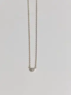 ete K10 レイヤー ダイヤモンド ネックレス