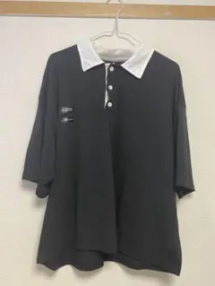 shein 半袖ポロシャツ 黒