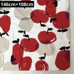 オックス生地 フルーツ 赤 146cm×108cm