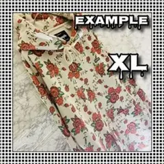 ●真紅総薔薇●エグザンプル●パーカー●極シルエット●example●